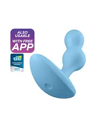 Смарт пробка Satisfyer Deep Diver, 11.2х3.2 см, блакитна - мініатюра 2