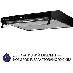 Витяжка пласка Minola HPL 617 BL - мініатюра 5