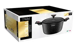 Каструля антипригарна із кришкою SICILIA BOLLIRE 28 см 6.0 л Знімна ручка - мініатюра 3