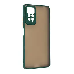 Чехол-накладка для Xiaomi Redmi Note 12 Pro 4G, Frosted Matte, зеленый, противоударный чехол с защитой всего корпуса, термополиуретан TPU + поликарбонат PC, ArmorStandart (ARM68324)