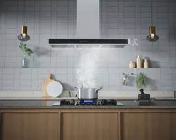 Варильна поверхня газова на склі Electrolux 60 см чугун електрон. керування Hob2Hood чорний - мініатюра 6