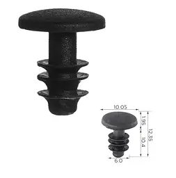 Кліпса для обшивки ущільнювач двері Toyota, Lexus, Subaru, Mitsubishi, Honda 6786920030 (C1003)