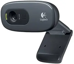 Веб-камера Logitech C270 HD, Black, 1280x720/30 fps, мікрофон з функцією приглушення шуму, постійний фокус, універсальне кріплення, USB, 1.5 м (960-001063)