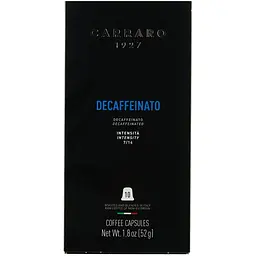 Кава в капсулах Nespresso Carraro Decaffeinato 10 шт