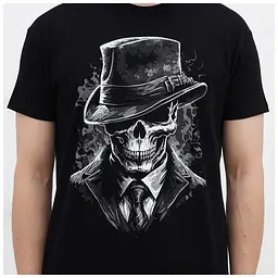 Футболка Sol's Imperial Gentlemen's skull насичений чорний L (11500309/395L) - мініатюра 4