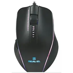 Мишка REAL-EL RM-747 USB Black (EL123200028) - мініатюра 4