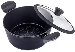 Каструля з кришкою Edenberg EB-3488 28х12.5 см 6.7 л чорна - мініатюра 9
