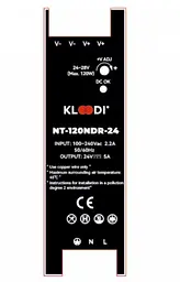 Блок живлення на дінрейку 120W 24V IP20 KLOODI KDPS-NDR 120 24V