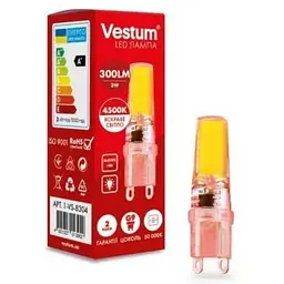 Лампочка Vestum LED COB G9 3W 4500K 220V (1-VS-8304)