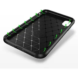 Чохол-накладка Toto TPU Carbon Fiber 1.5 mm Case Apple iPhone X/XS Coffee - мініатюра 2
