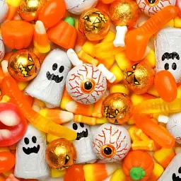 Шоколадні цукерки Halloween Chocolate Balls Skimmed Milk Cream 200г - мініатюра 2
