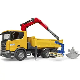 Масштабна модель автомобіля Bruder Scania Super 560R з краном-маніпулятором 1:16 з аксесуарами (03551) - мініатюра 5