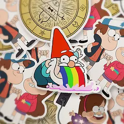 Стікерпак Гравіті Фолз Набір наклейок GeekLand Gravity Falls 50 штук - мініатюра 3