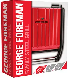 Гриль George Foreman 25040-56 Family Steel Grill Russell Hobbs teh0026978 - мініатюра 4