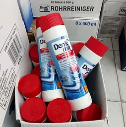 Засіб для прочищення труб Denkmit Rohrreiniger-Granulat 600 г - мініатюра 1