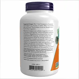 Магній Now Foods (Bisglycinate Powder) - 8 oz, для м'язів і нервової системи - мініатюра 3