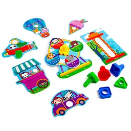 Гра-конструктор з болтами @Fisher-Price. Парк розваг@ Vladi Toys VT2905-21 Укр - мініатюра 2