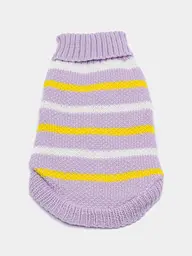 Светр для собак та котів EcoToys Purple Stripe XXL лавандовий A: 38 см B: 38 см C: 22 см 6968