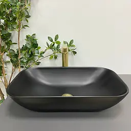 Умивальник VBI Avezzano black matt накладний VBI-014401, Чорний матовий - мініатюра 3