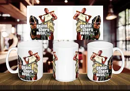 Чашка "GTA V" 425 мл Рожева