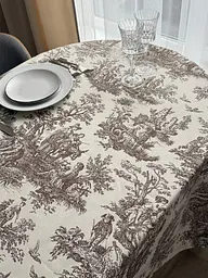 Скатертина столова Ecotton DUCK 170х200 см водовідштовхувальна Italiano бежевий (30497 Beige) (25027) - мініатюра 8