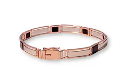 Браслет із червоного й білого золота з оніксами BR-0355 21.5 - мініатюра 5