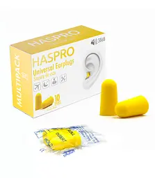 Пінні беруші для сну 10 пар HASPRO MULTI10 SNR 38 дБ Жовті (1118-02) - мініатюра 4