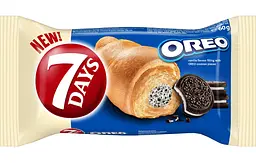 Круасан 7 Days Oreo Limited Edition з ванільним кремом та шматочками печива 60 г