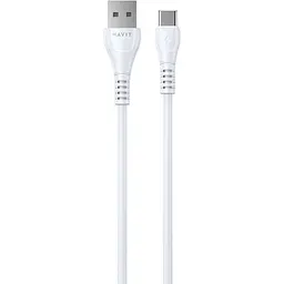 Кабель Havit HV-CB642C 2.1A USB - USB-C 1.8 м білий (HV-CB642C 1.8m)