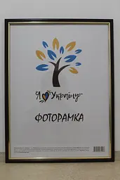 Фоторамка 30х42, вишнева із золотою вставкою, 1515-х412, СКЛО + ДВП                                                                                                                                                                                                                                                                                                                                                               