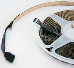 Світлодіодна стрічка 5м різнокольорова смуга RGB Bluetooth 5050 MEIQ-IT RGB strip light - мініатюра 7