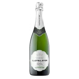 Вино ігристе Castell d’Or Cava D.O. біле сухе безалкогольне 0.75 л
