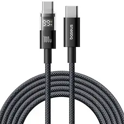 Дата кабель Baseus Display 2 Type-C to Type-C 100W (1m) (P10382702) Cosmic Black - мініатюра 2