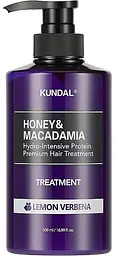 Кондиціонер для волосся "Лимонна вербена" 500 мл Kundal Honey & Macadamia Treatment Lemon Verbena