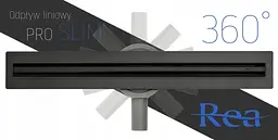 Душовий канал Rea Neo Slim Pro 50 см black REA-G6992 - мініатюра 12
