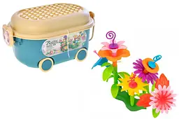 Конструктор "Квітковий сад" у контейнері 166 р.26,5*14*18см