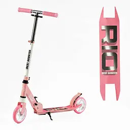 Самокат Best Scooter 68-89х54.5 см Рожевий 000283578 - мініатюра 7