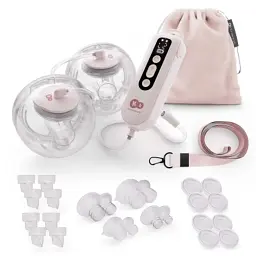 Молокоотсос Kinderkraft двойной электрический GentleFlow Pink (5902533931033)