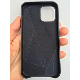Оригінальний шкіряний чохол Decoded Leather Case для Apple iPhone 12 Pro (6.1") Black - мініатюра 4