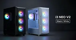 Zalman Корпус I3 Neo V2 без БР 2xUSB3.0, 1x Type C, 4x120мм RGB, VGA 400мм, LCS ready, TG Side Panel, ATX, білий - мініатюра 3