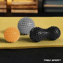 Набір масажних м'ячів Trex Sport TX-003MSB 3в1 для йоги та фітнесу PVC - мініатюра 11