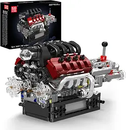 Конструктор двигун Mould King Gran Turismo S Maseratti V8 Engine  моторизований дитячий мотор 787 деталей