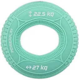 Еспандер кістьовий PowerPlay силіконовий PP-4330 Hand Grip Loops Medium 22.5-27 кг М'ятний (PP_4330_Mint_(22.5-27kg))