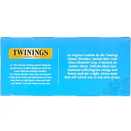 Чай Twinings  чорний  Леді Грей  в пакетиках 50 г (25 шт. х 2 г) - мініатюра 2