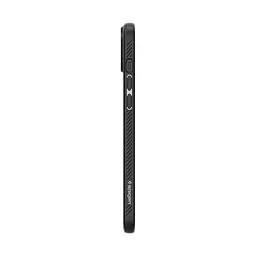 Чехол Spigen Liquid Air для iPhone 15 Plus Matte Black (ACS06650) + защитное стекло - мініатюра 4