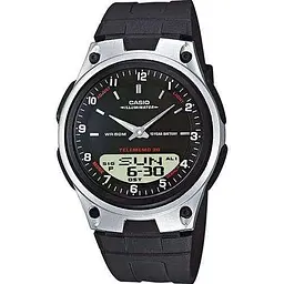 Годинники наручні чоловічі чорні кварцові оригінальні Японія Casio Collection AW-80-1AVES