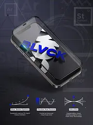 Захисне скло на екран для Apple iPhone 11 Pro Max/Xs Max, Space Black Icon, 2.5D загартоване скло на весь екран, глянцеве, плоске, з чорною рамкою, олеофобне, 9H, клейовий шар по всій поверхні, з сіткою для захисту динаміка, ArmorStandart (ARM59208) - мініатюра 8