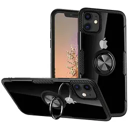 Чохол Primolux Ring Magnetic Stand для Apple iPhone 11 Black - мініатюра 2