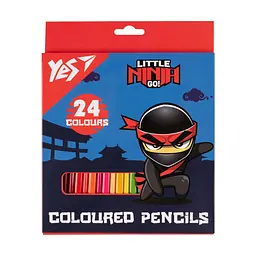 Олівці кольорові YES Ninja 24 кольорів (290743)