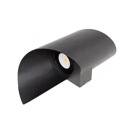 Підсвітка Brille фасадна з вигином LED 6W WW IP54 BK (AL-617) - мініатюра 2